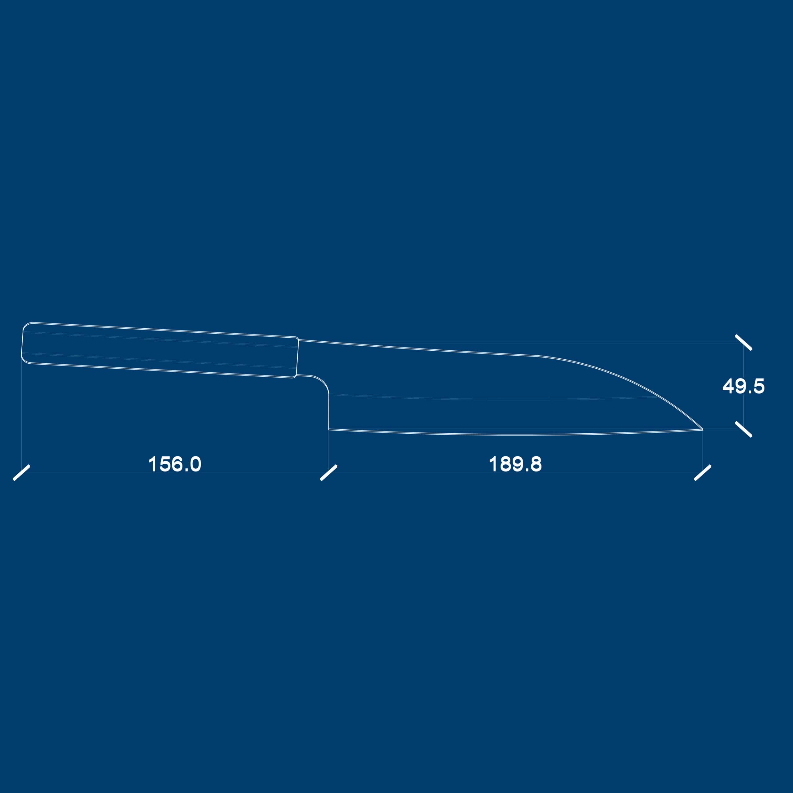 ZAOKA “Santoku” KUHINJSKI NOŽ - Slika 10