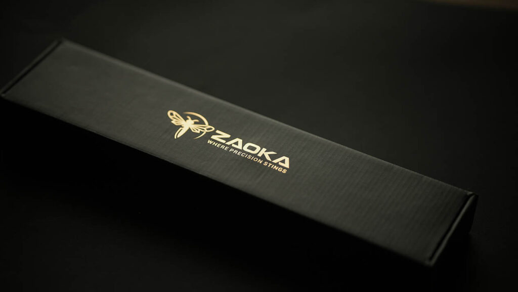 Žaoka kutija za nož sa zlatnim logom